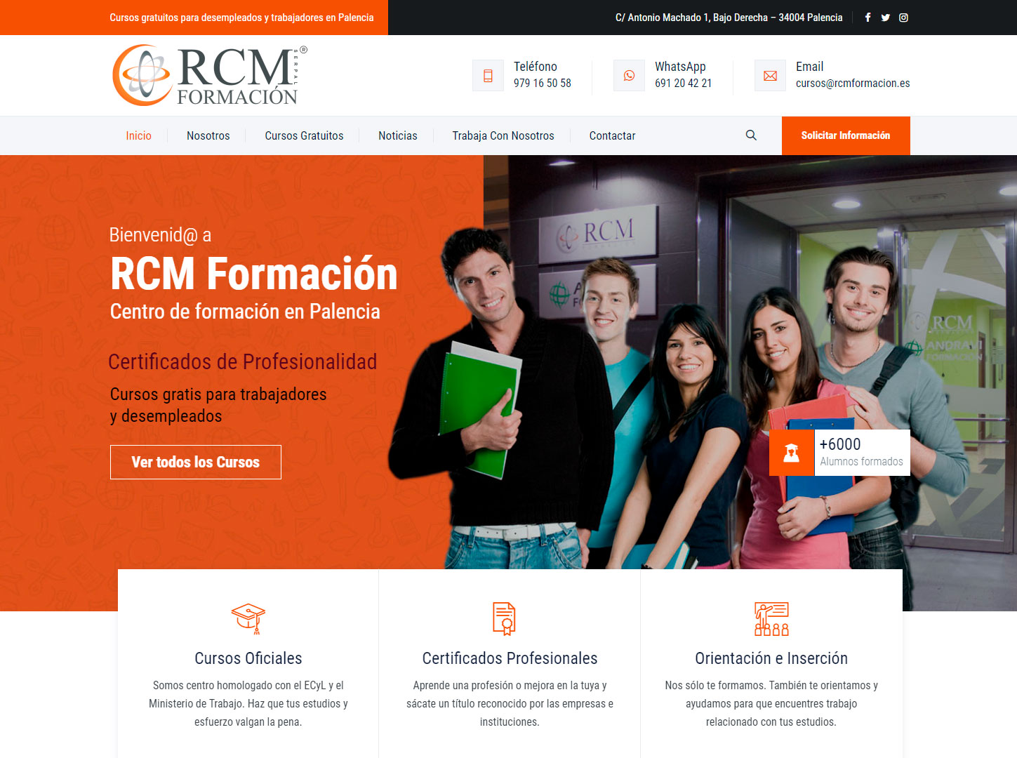 RCM Formación, educación y formación en Palencia
