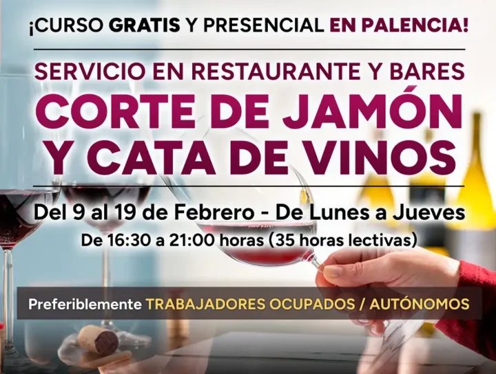 CORTE DE JAMÓN Y CATA DE VINOS (Servicio en Restaurante y Bares)