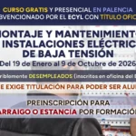 Curso gratis para desempleados de MONTAJE Y MANTENIMIENTO DE INSTALACIONES ELÉCTRICAS DE BAJA TENSIÓN