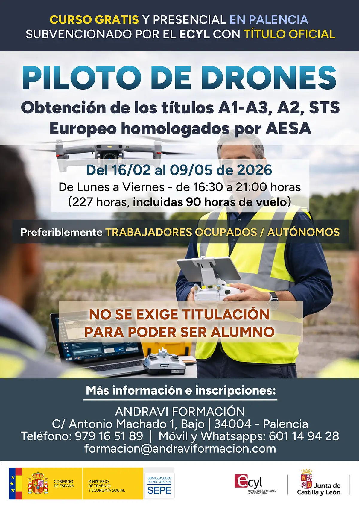 CURSO DE PILOTO DE DRONES