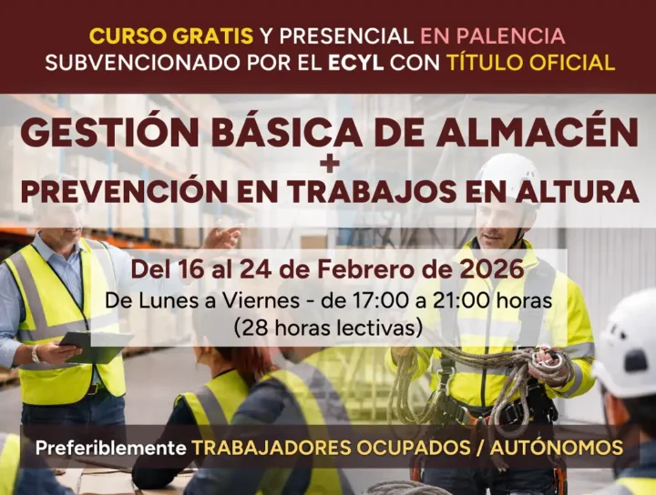 Gestión básica de almacén + Prevención en trabajos en altura