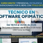 Curso gratis en Palencia de TÉCNICO EN SOFTWARE OFIMÁTICO
