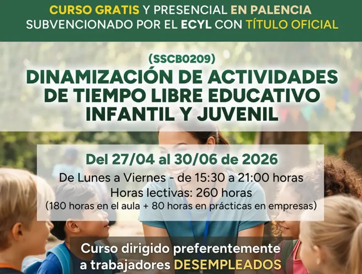 DINAMIZACIÓN DE ACTIVIDADES DE TIEMPO LIBRE EDUCATIVO INFANTIL Y JUVENIL