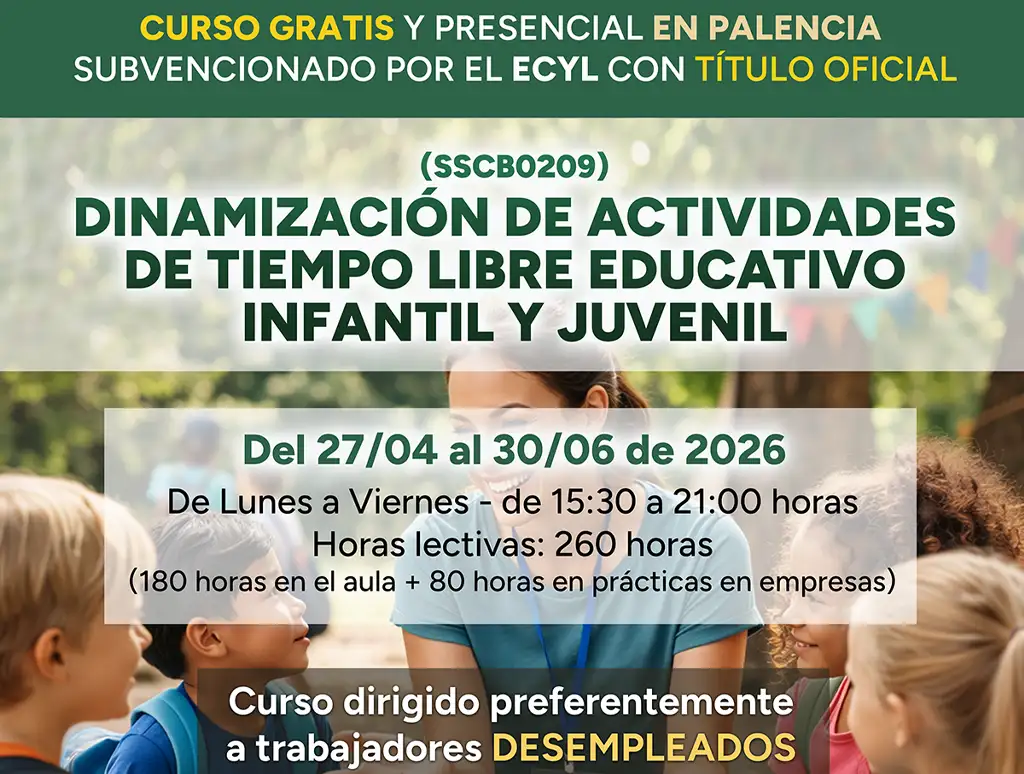 DINAMIZACIÓN DE ACTIVIDADES DE TIEMPO LIBRE EDUCATIVO INFANTIL Y JUVENIL