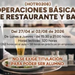 Operaciones básicas de restaurante y bar