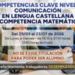 Curso gratis en Palencia de Competencias clave nivel 2 para certificados de profesionalidad sin idiomas: Comunicación en lengua castellana y competencia matemática